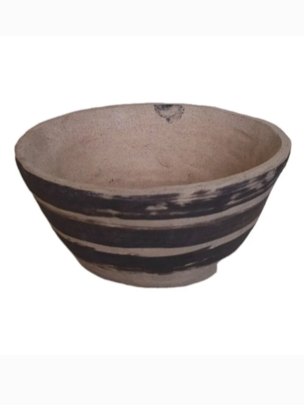 HANDMADE DECORATIVE CLAY BOWL BEIGE BROWN